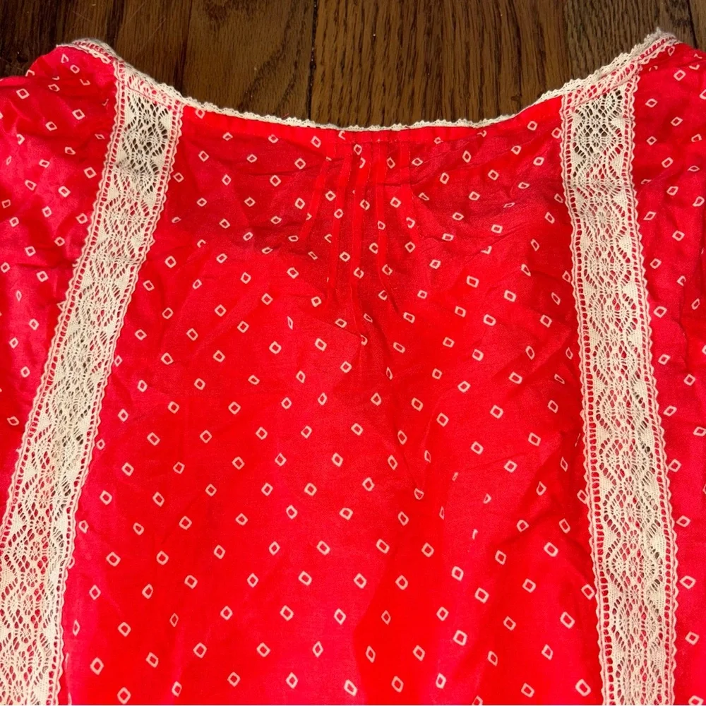 Free People Women’s Peasant Blouse Size S - Picture 10 of 13